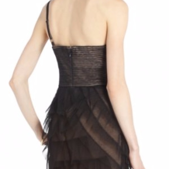 NWOT BCBGMAXAZRIA ruffled cocktail dress - Picture 3 of 6